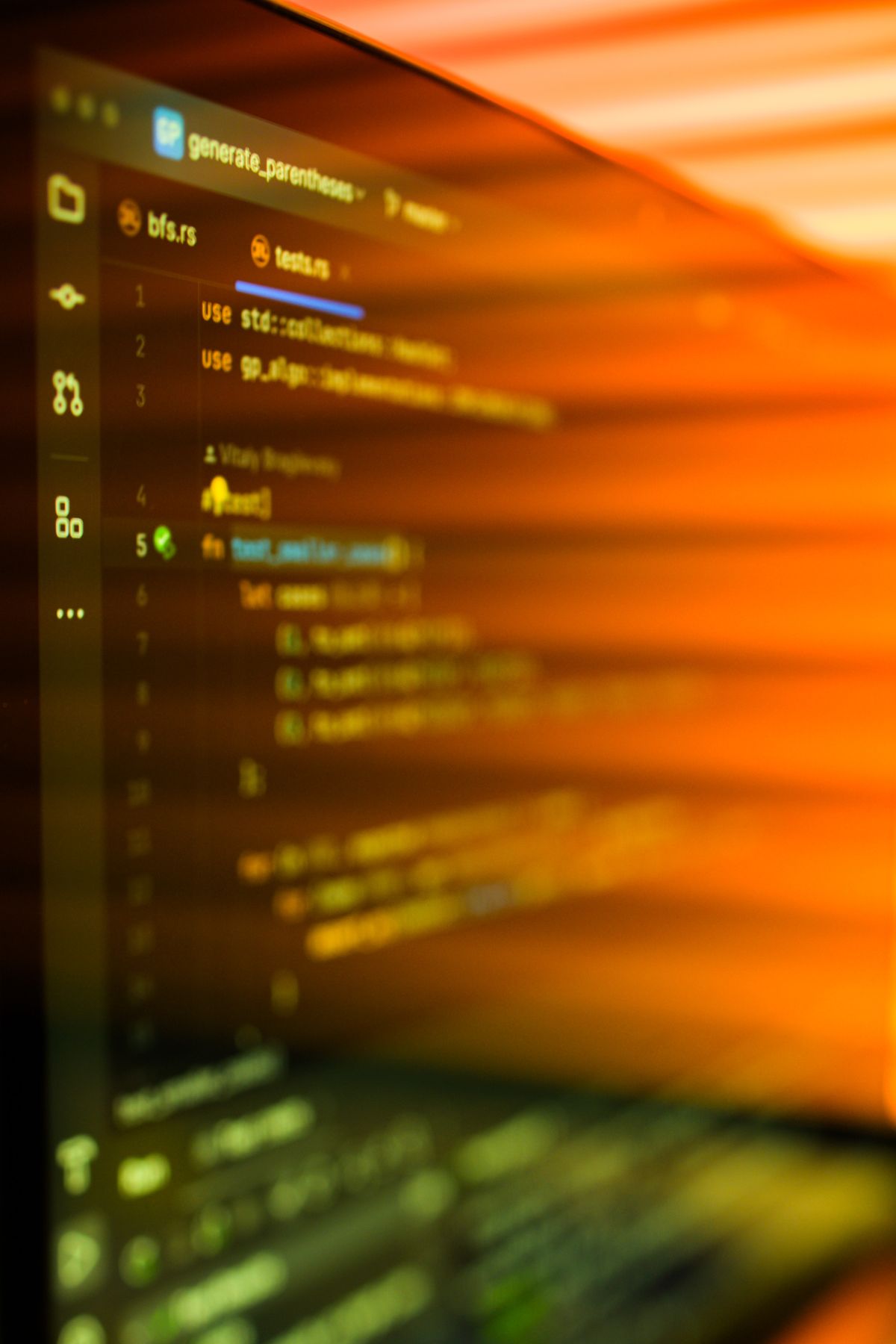 Programming code glowing on a screen, representing the small fix that stops the restart loop