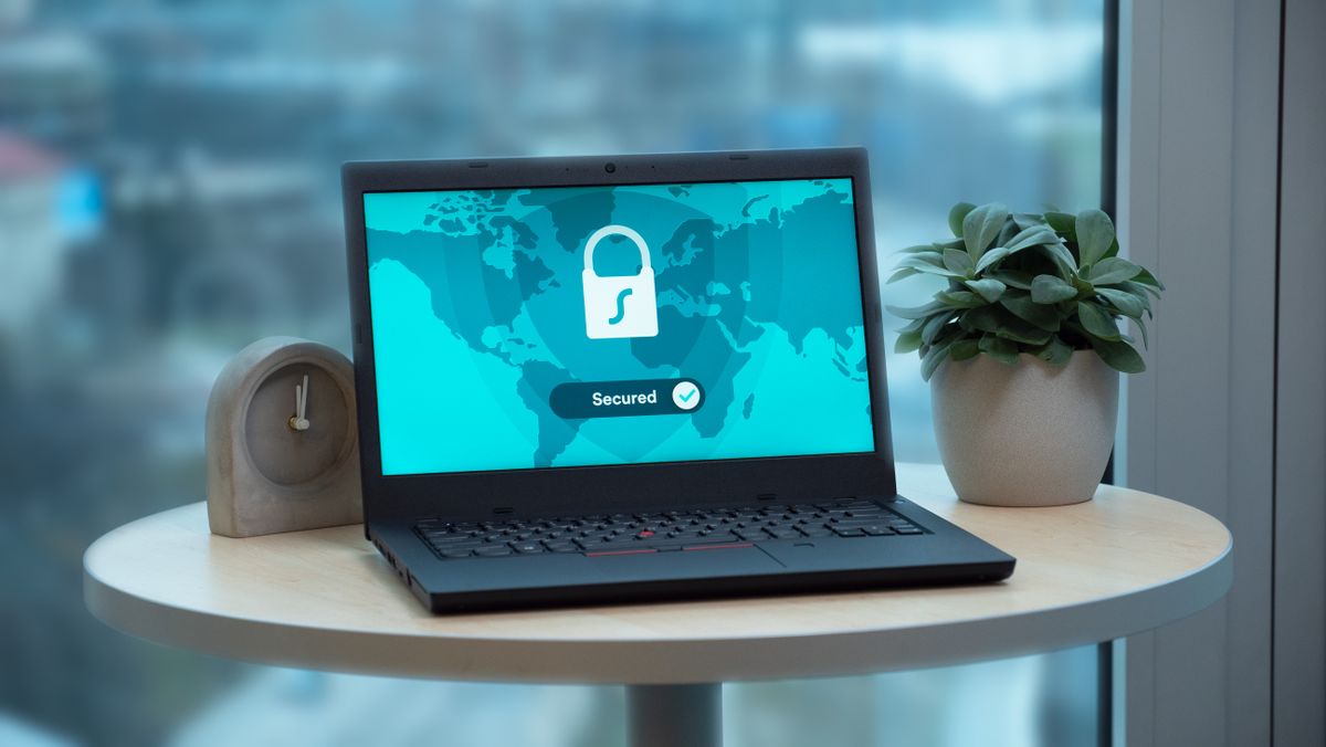 OWASP Top 10 SaaS API security audit concept — a laptop displaying a security lock icon, representing application security review