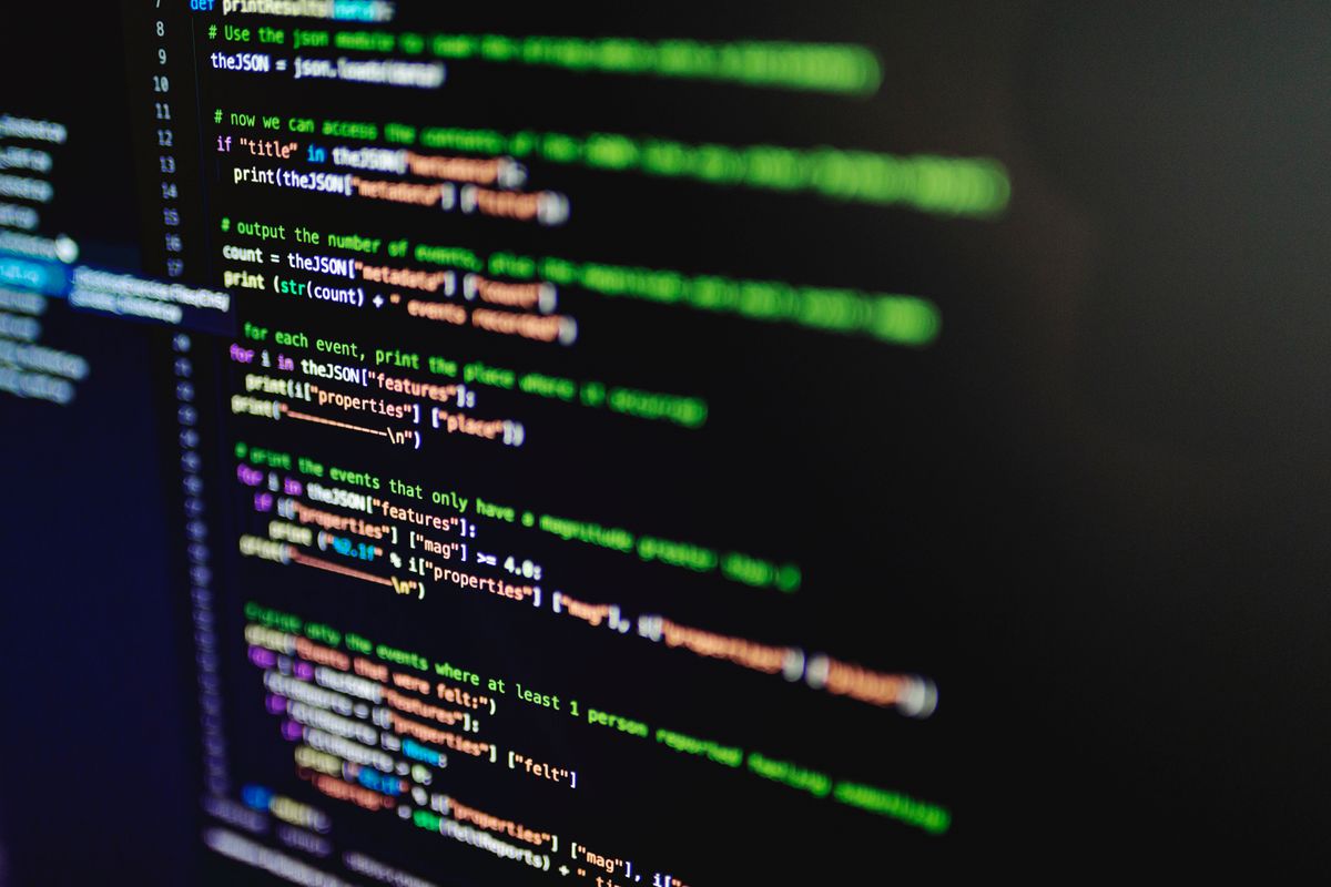 Colorful programming code displayed on a screen, representing the one-line fix that resolves the crash