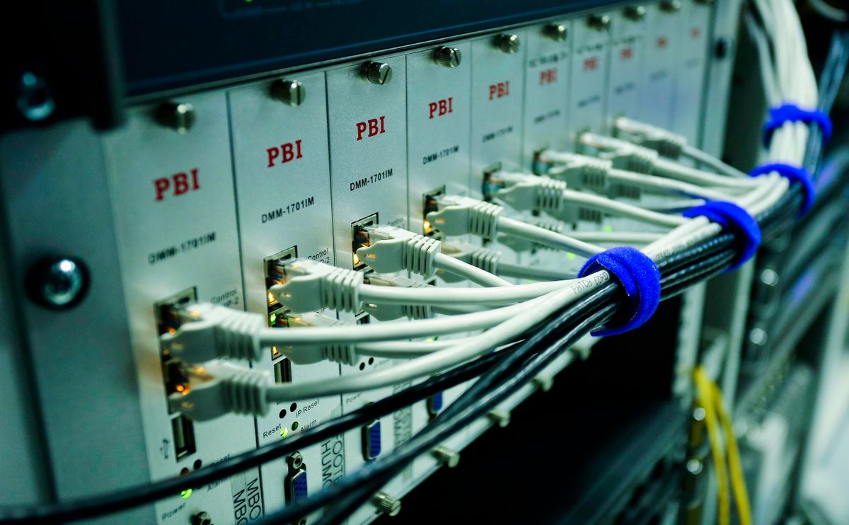 Polling via standard HTTP requests with network switch and server infrastructure